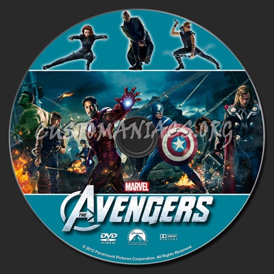 The Avengers dvd label