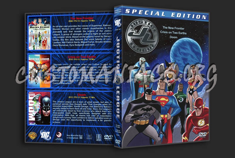 Justice League Triple Feature dvd cover