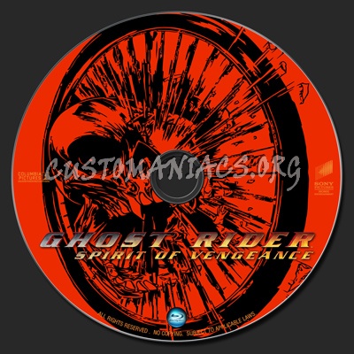 Ghost Rider : Spirit Of Vengeance blu-ray label