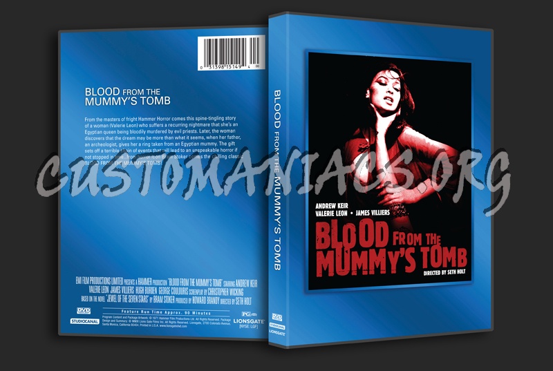 Blood from the Mummy's Tomb dvd cover