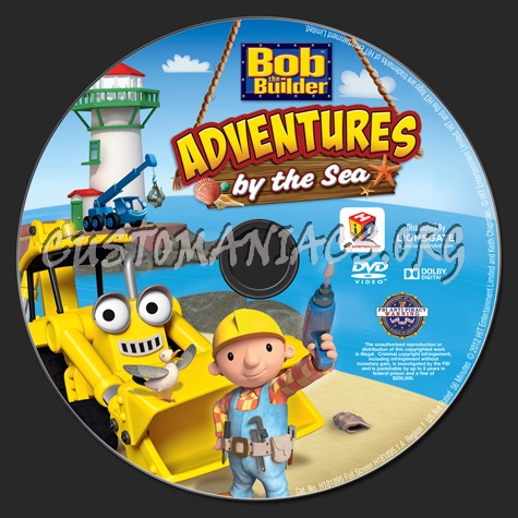Bob the Builder Adventures by the Sea dvd label