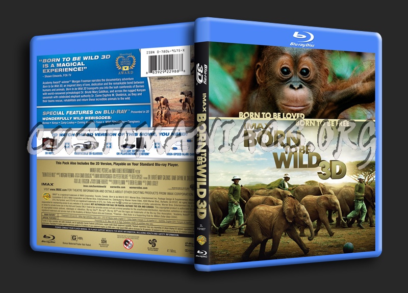IMAX Born to be Wild 3D blu-ray cover