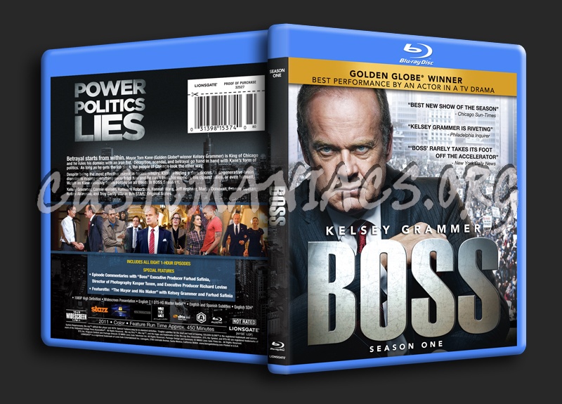 Boss Season 1 blu-ray cover