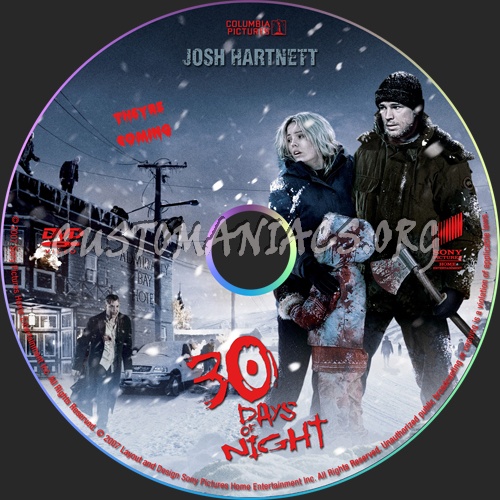 30 Days of Night dvd label