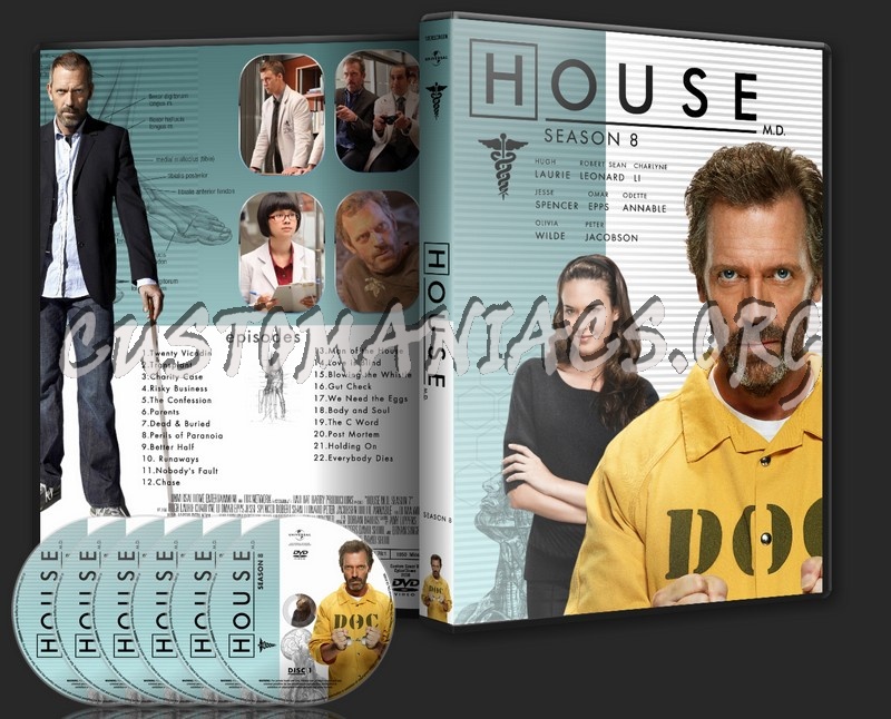 House : Season 8 Single Amaray dvd cover