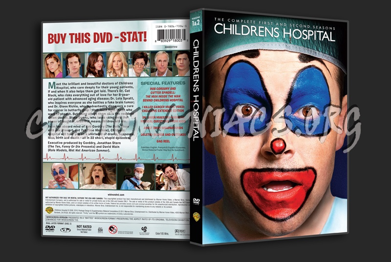 Childrens Hospital Season 1&2 dvd cover