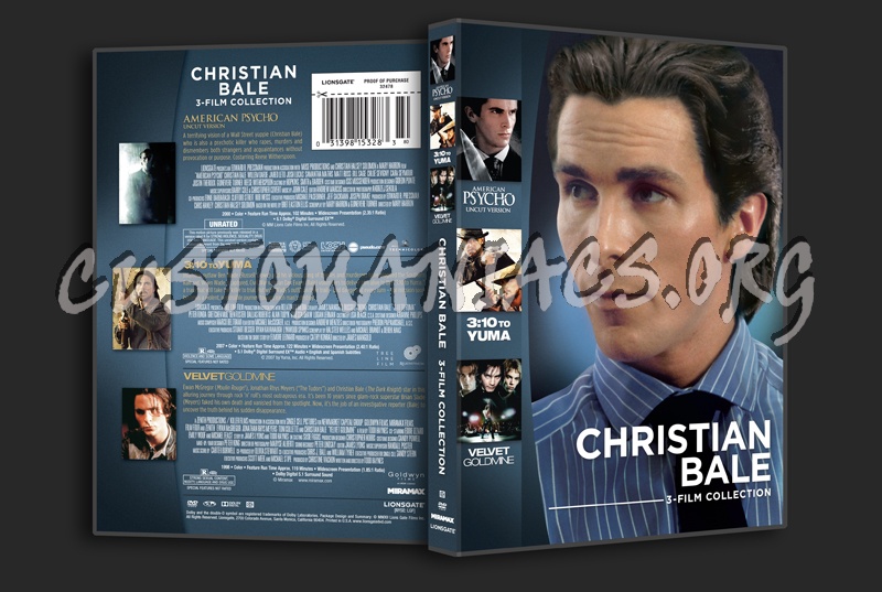 Christian Bale 3-Film Collection dvd cover