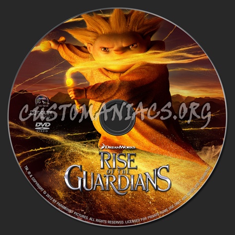 Rise of the Guardians dvd label