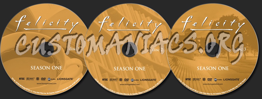 Felicity Season 1 dvd label
