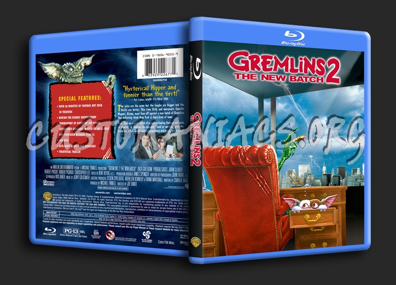 Gremlins 2 The New Batch blu-ray cover