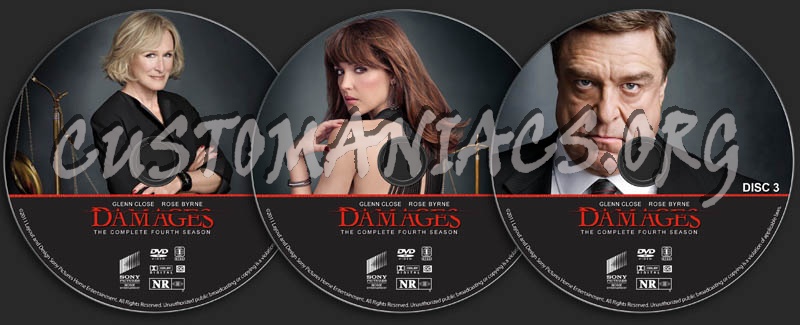 Damages - Season 4 dvd label