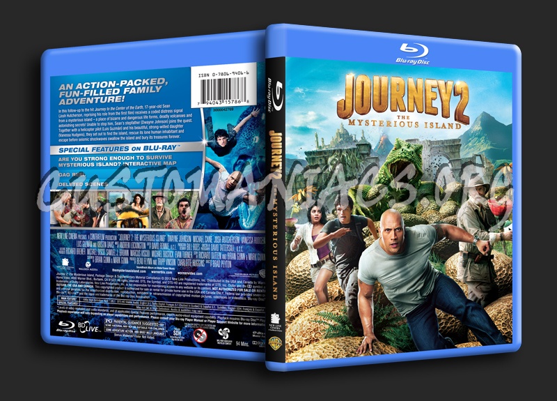 Journey 2 The Mysterious Island blu-ray cover