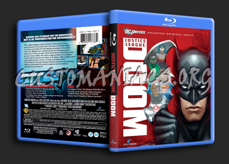 Justice League Doom blu-ray cover