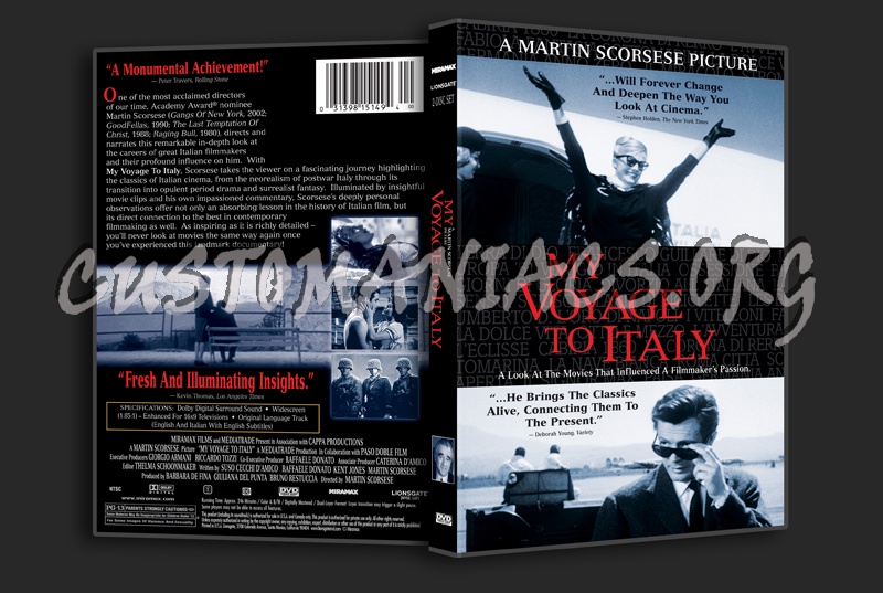 My Voyage to Italy dvd cover