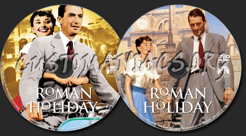 Roman Holiday dvd label