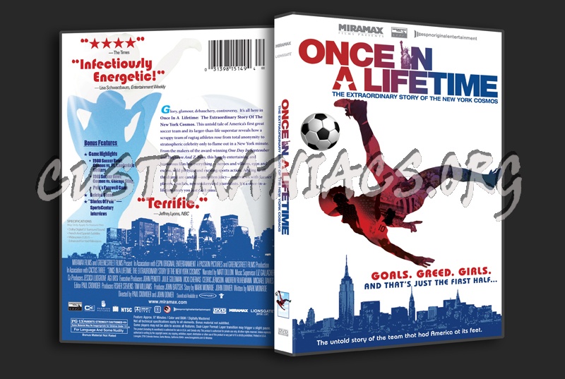 Once in a Lifetime dvd cover