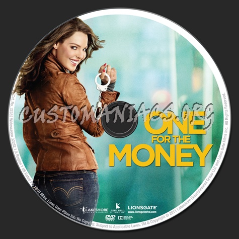 One for the Money dvd label