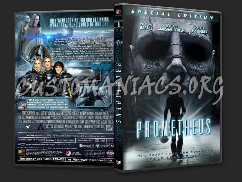 Prometheus (2012) dvd cover