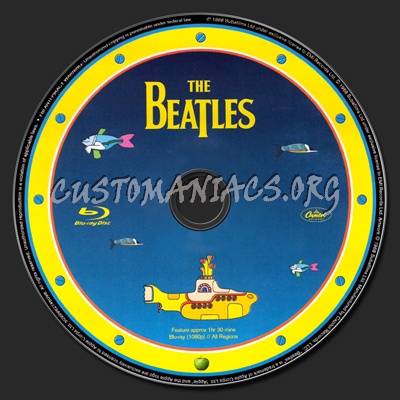 The Beatles: Yellow Submarine blu-ray label
