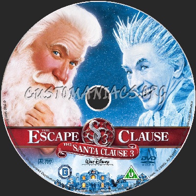 Santa Clause 3 dvd label