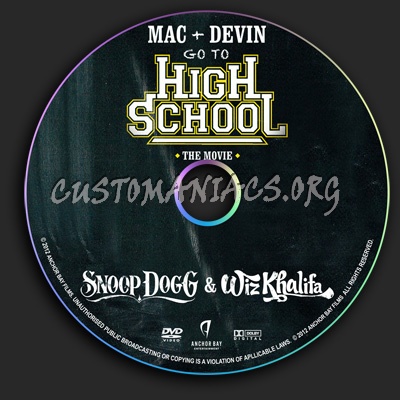 Mac and Devin Go To High School dvd label