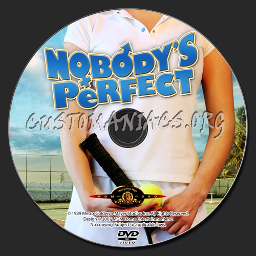 Nobody's Perfect dvd label
