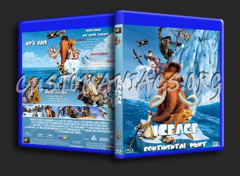 Ice Age 4 Continental Drift blu-ray cover