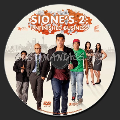Sione's 2 Unfinished Business dvd label