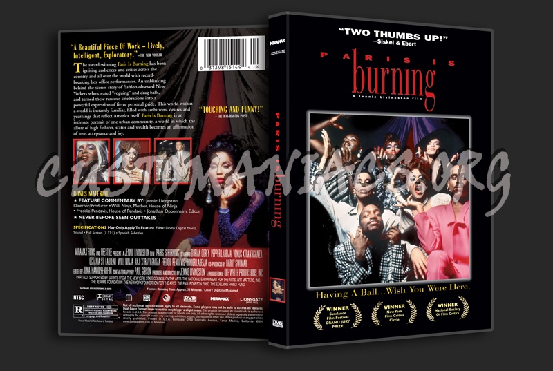 Paris is Burning dvd cover