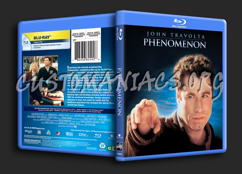 Phenomenon blu-ray cover