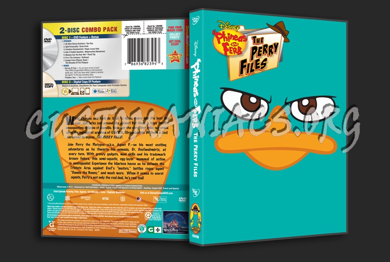 Phineas and Ferb The Perry Files dvd cover
