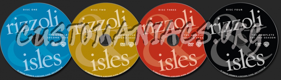 Rizzoli & Isles Season 2 dvd label