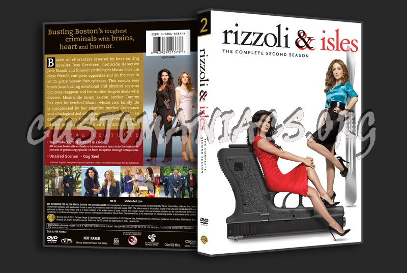 Rizzoli & Isles Season 2 dvd cover