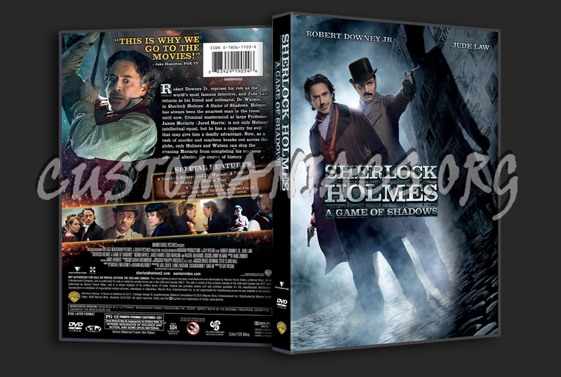 Sherlock Holmes A Game of Shadows dvd cover