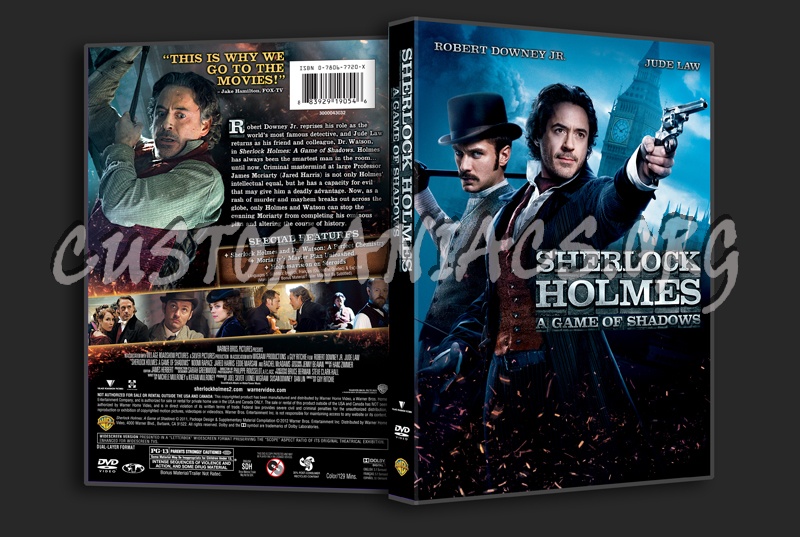 Sherlock Holmes A Game of Shadows dvd cover