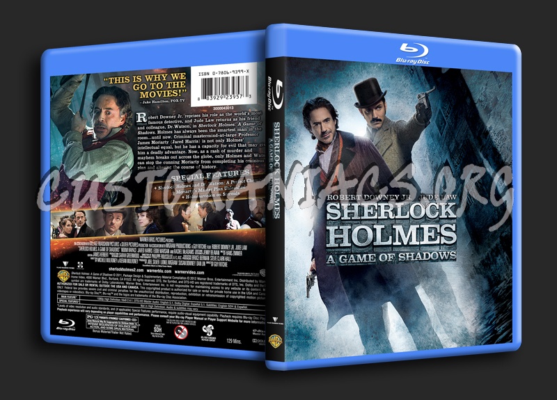 Sherlock Holmes A Game of Shadows blu-ray cover