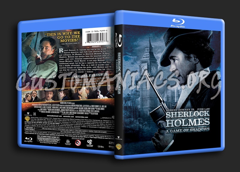 Sherlock Holmes A Game of Shadows blu-ray cover