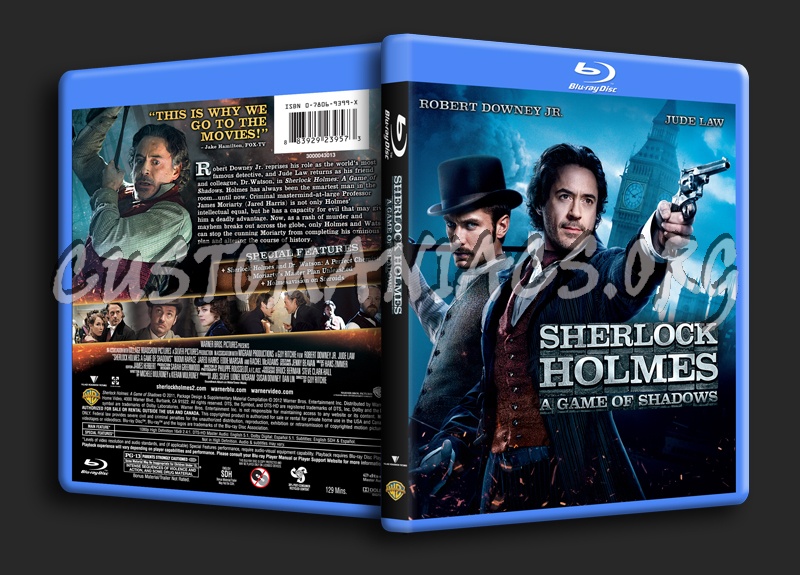 Sherlock Holmes A Game of Shadows blu-ray cover