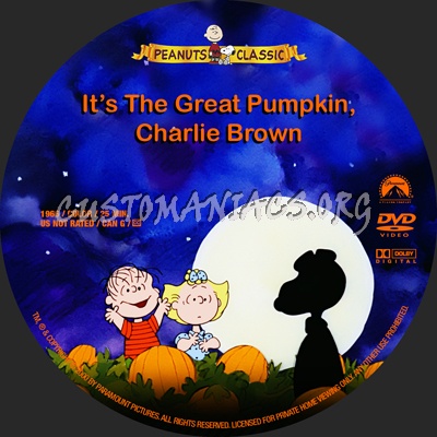 It's The Great Pumpkin, Charlie Brown dvd label