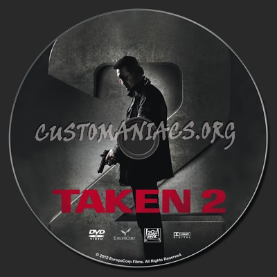 Taken 2 dvd label