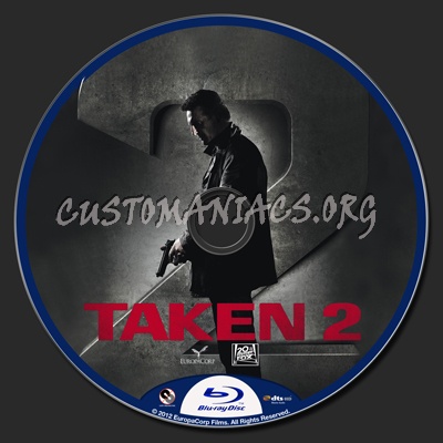 Taken 2 blu-ray label