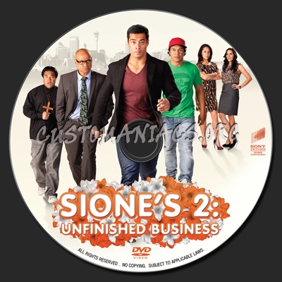 Sione's 2 : Unfinished Business dvd label