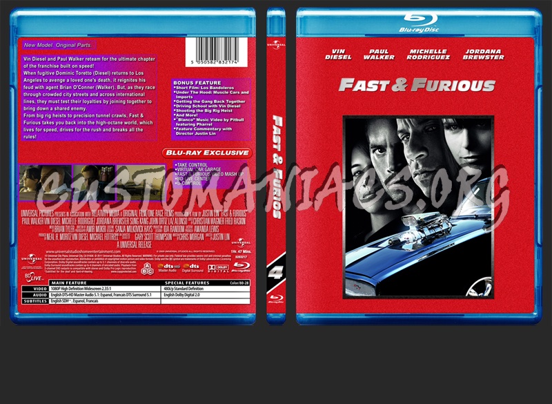 Fast and the Furious Collection dvd cover