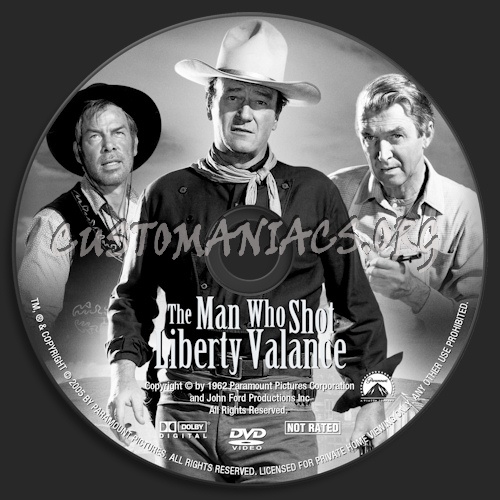 The Man Who Shot Liberty Valance dvd label