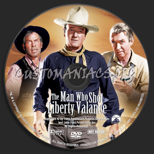 The Man Who Shot Liberty Valance dvd label