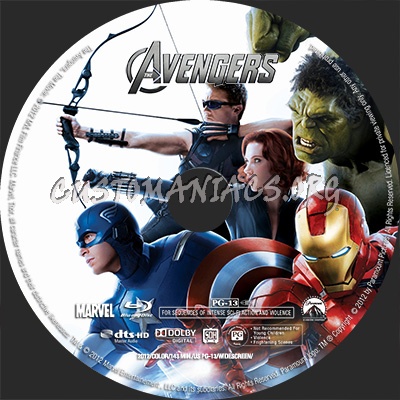 The Avengers 2012 Blu Ray Label Dvd Covers Labels By