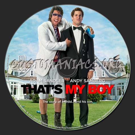 That's My Boy dvd label