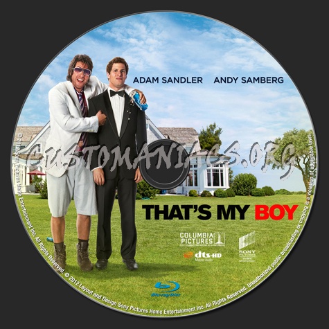 That's My Boy blu-ray label