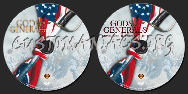 Gods And Generals dvd label