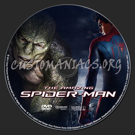 The Amazing Spider-Man dvd label